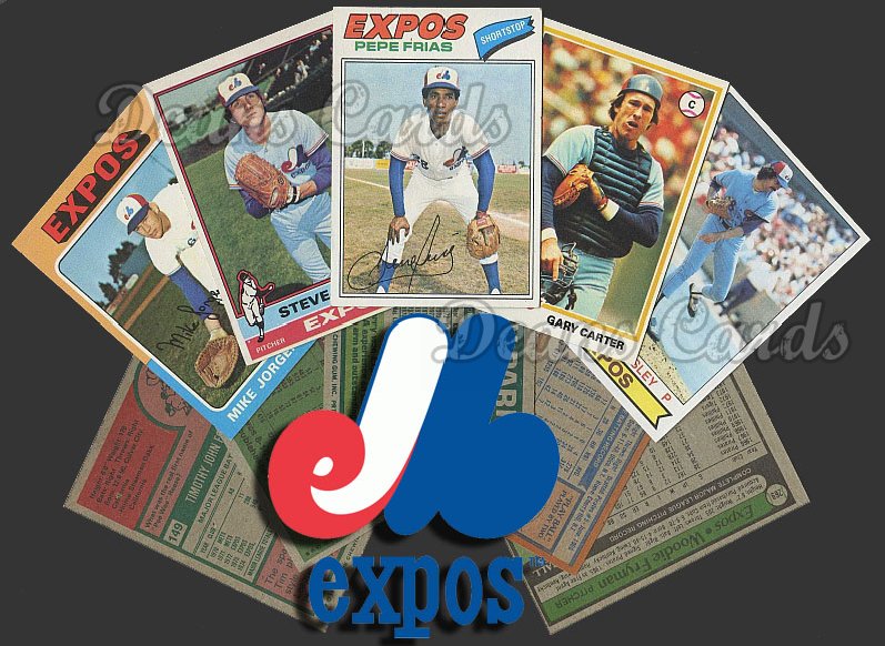 1975 Topps -79 Montreal Expos 50 Card Team Starter Set / Lot